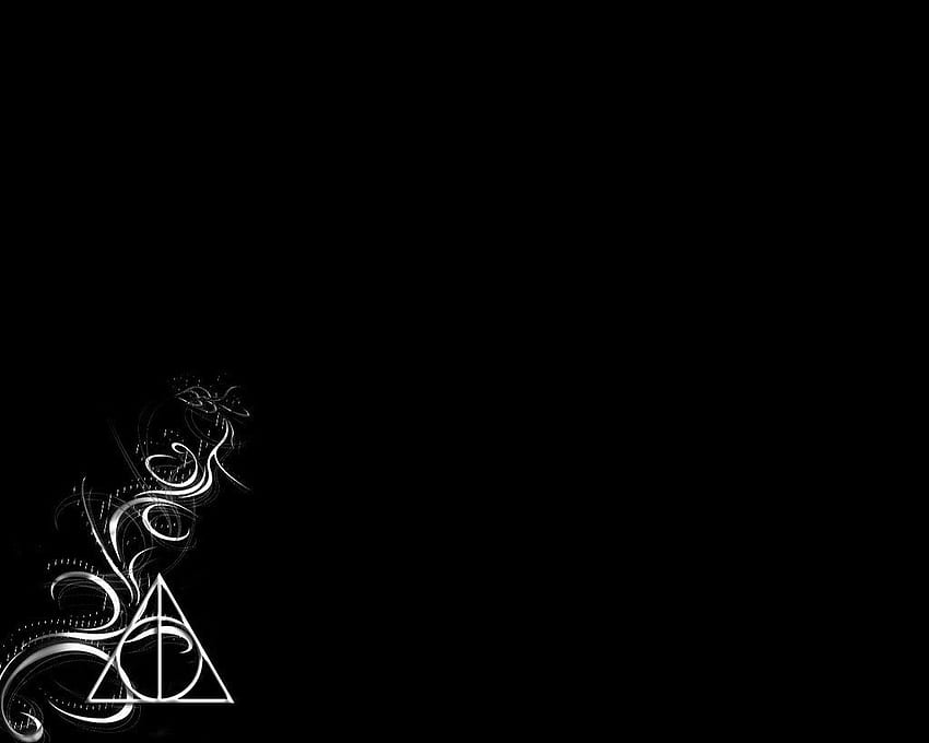 Deathly Hallows . Deathly, Harry Potter Black and White HD wallpaper |  Pxfuel
