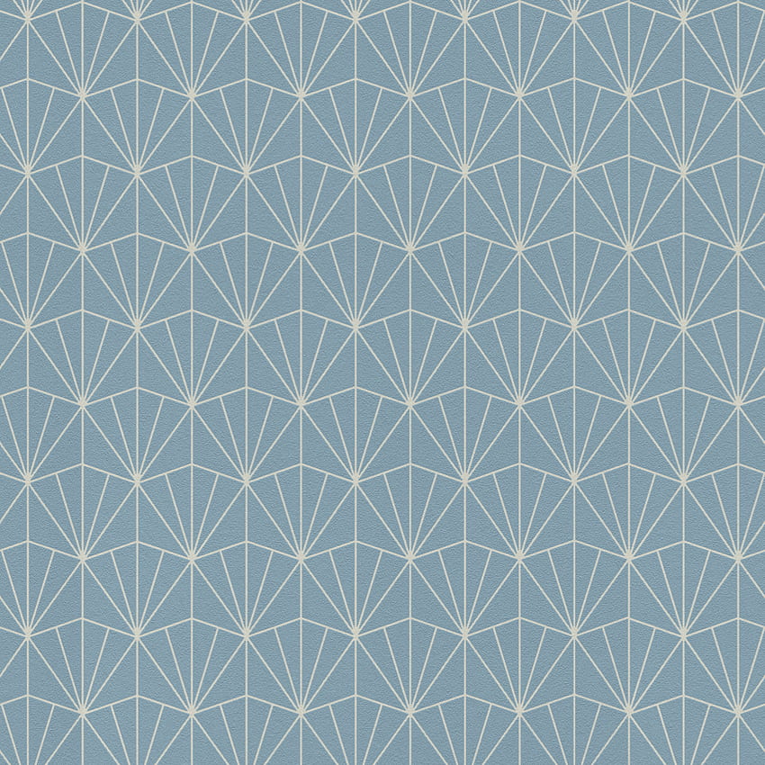 ラッシュ ミッドランド アールデコ ブルー 幾何学的 メタリック シルバー 不織布 HD電話の壁紙