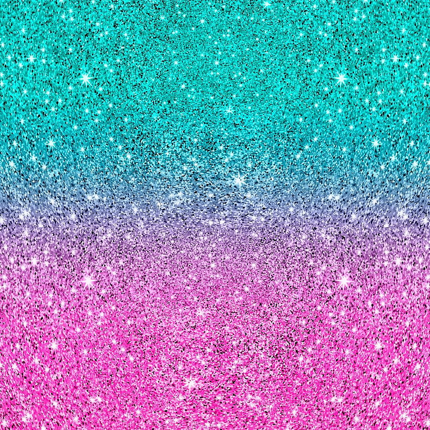 Stampa artistica ombre glitter rosa e turchese di ArtOnWear X Small nel 2020. glitter rosa, glitter viola, glitter turchese, rosa e verde acqua Sfondo del telefono HD