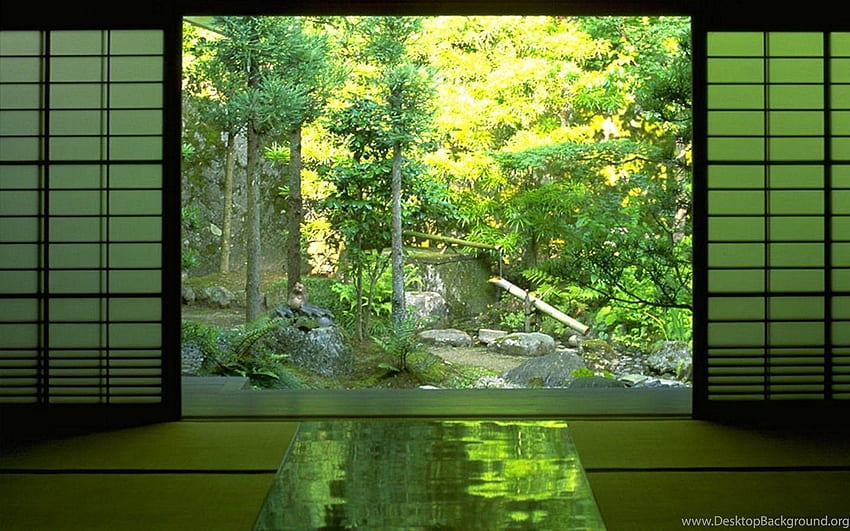 Japan Nature Indoors Zen Background HD wallpaper