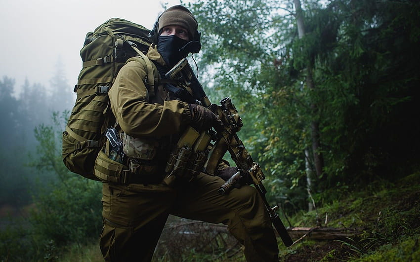 ทหาร ทหาร Russian Spetsnaz . อาวุธสงครามทางทหาร วอลล์เปเปอร์ HD