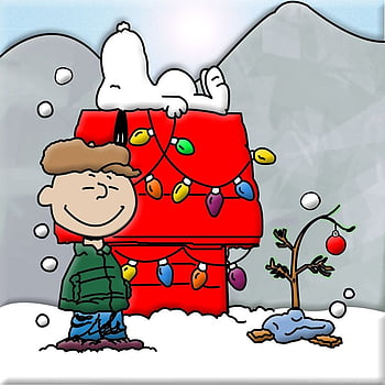 Wallpaper Snoopy Charlie Brown Christmas Day New Year Christmas Tree  Background  Download Free Image