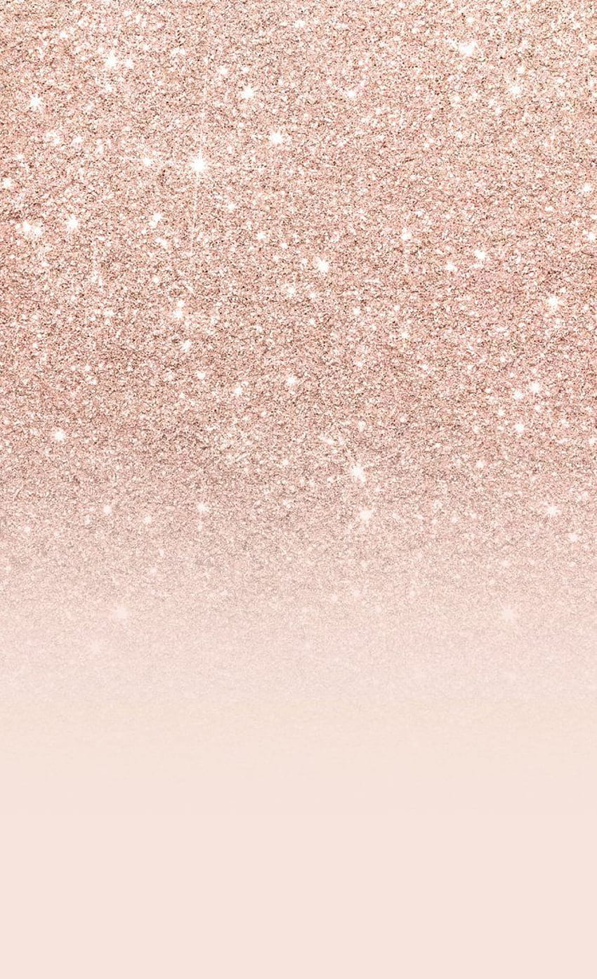 Rose Gold Faux Glitter Pink Ombre Farbblock Fenstervorhänge. Android Rose, Roségold iPhone, Roségold HD-Handy-Hintergrundbild