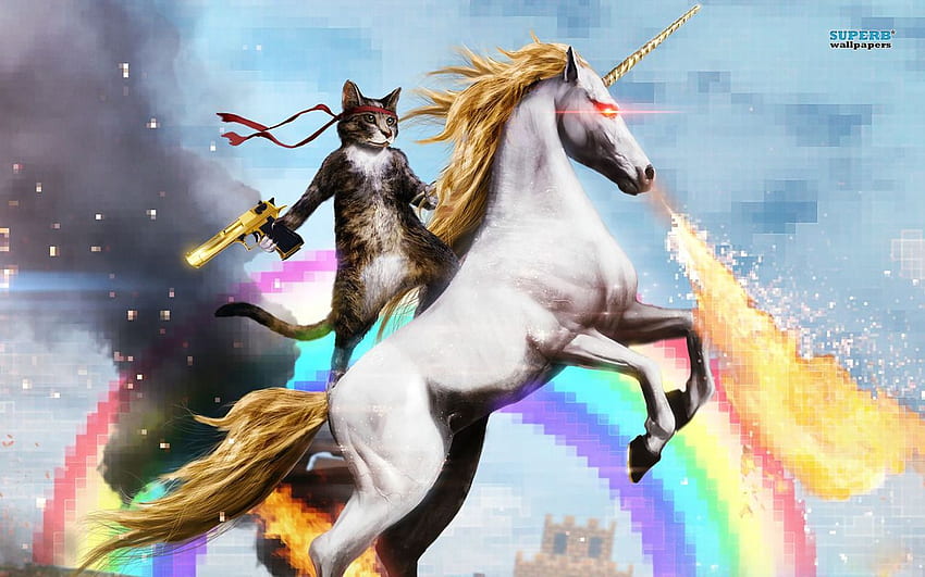 Class Suggestion - Magical flying purple unicorn, also known as, Rainbow Unicorn HD wallpaper