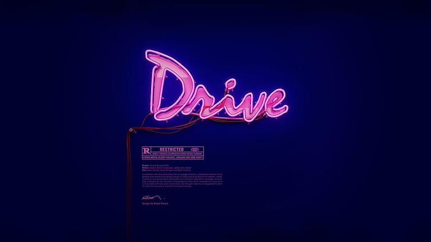Movies drive Drive (movie) neon ., Neon Minimalist HD wallpaper