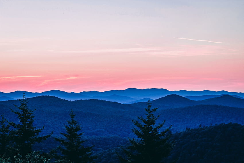 Dämmerung, Horizont, Sonnenaufgang, rosa Himmel HD-Hintergrundbild