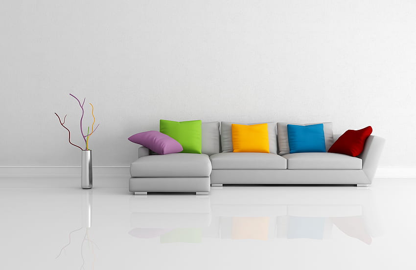 Branch, Sofa, Cushions, Pillows HD wallpaper