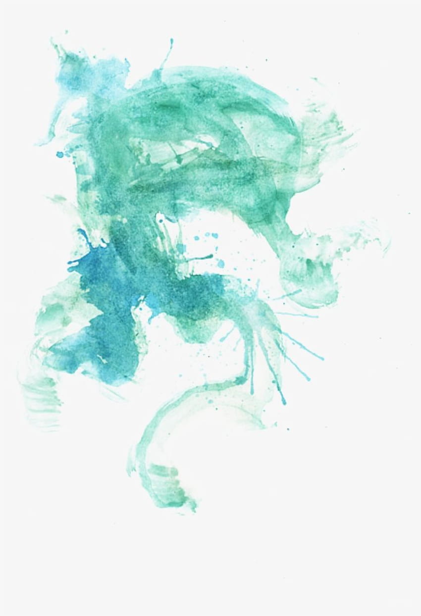 Watercolor Green toedit - Paint Splashes iPhone Transparent PNG - - di NicePNG wallpaper ponsel HD