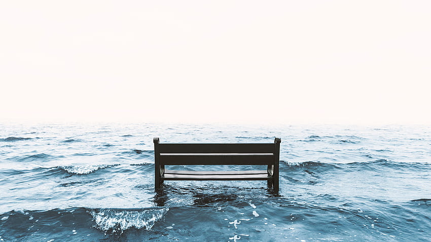 Nature, Sea, Bench, Surf HD wallpaper | Pxfuel