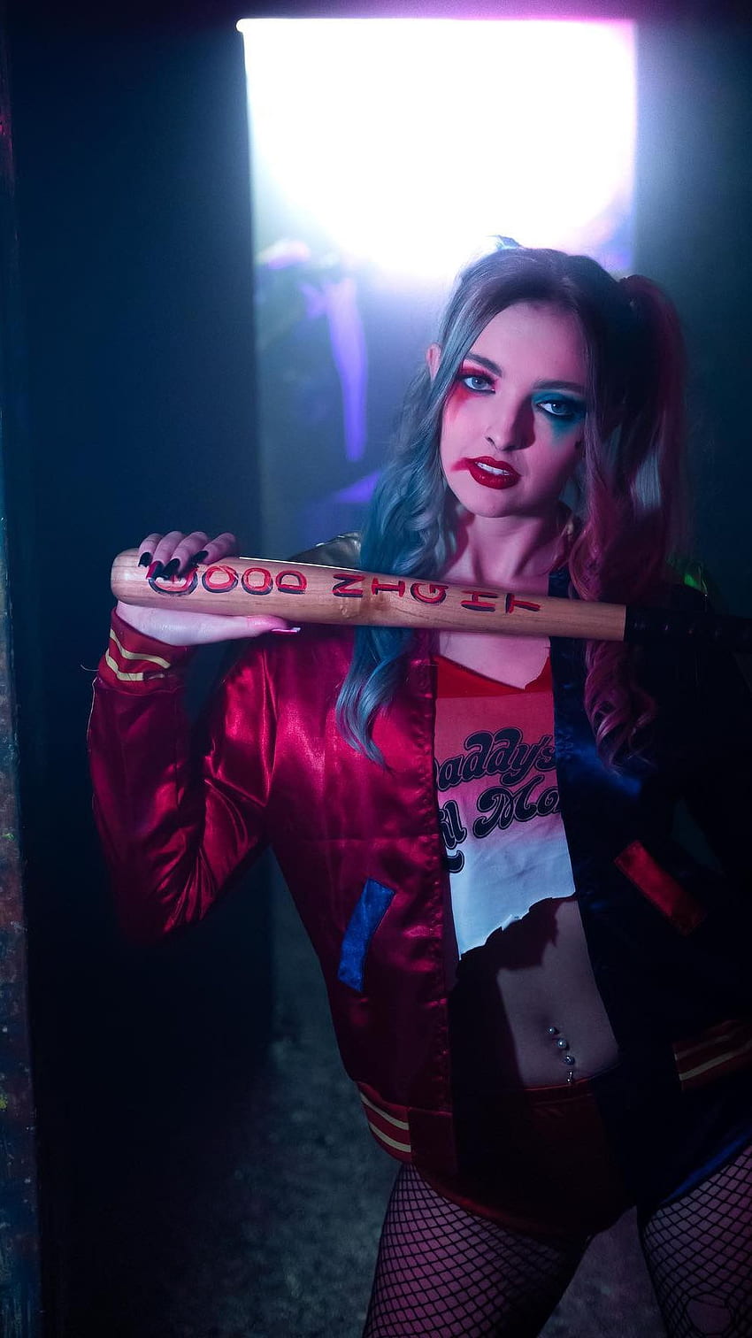 Harley Quinn, cosplay HD phone wallpaper