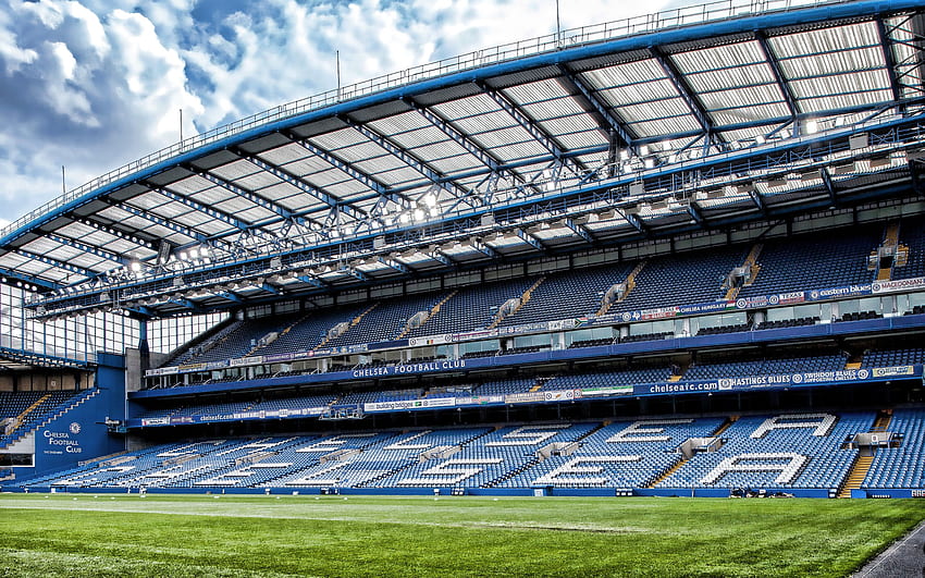 Stamford Bridge, estádio vazio, futebol, R, Chelsea Stadium, estádio de futebol, Chelsea FC, Londres, estádios ingleses, Chelsea Arena para com resolução . Alta qualidade papel de parede HD