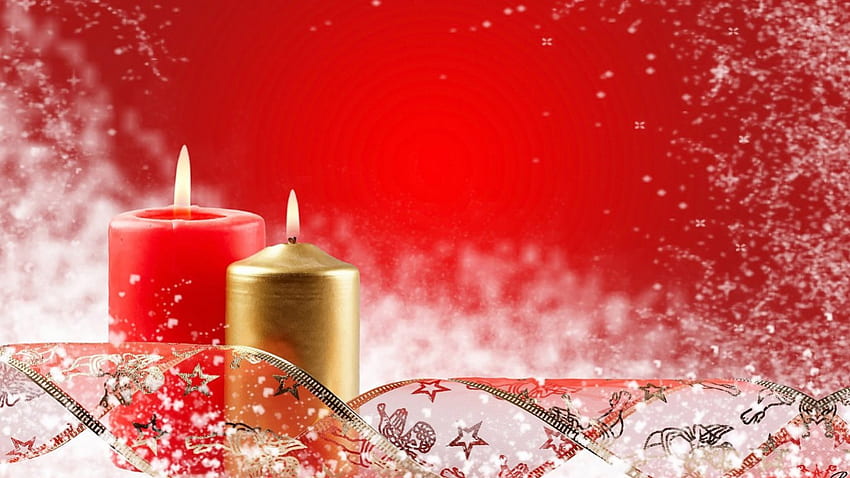 Christmas Candles, festive, seasonal, candles, christmas HD wallpaper