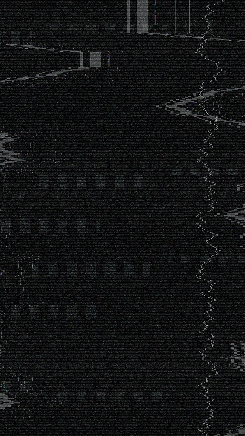 Black glitch effect texture background, Black and White Glitch HD phone wallpaper