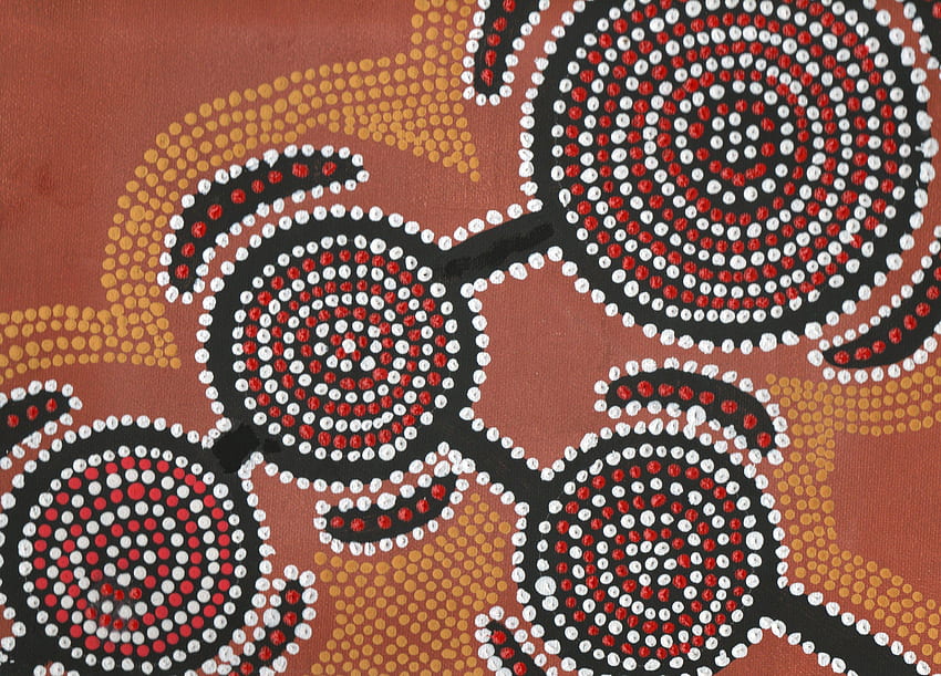 Kunst der Aborigines HD-Hintergrundbild