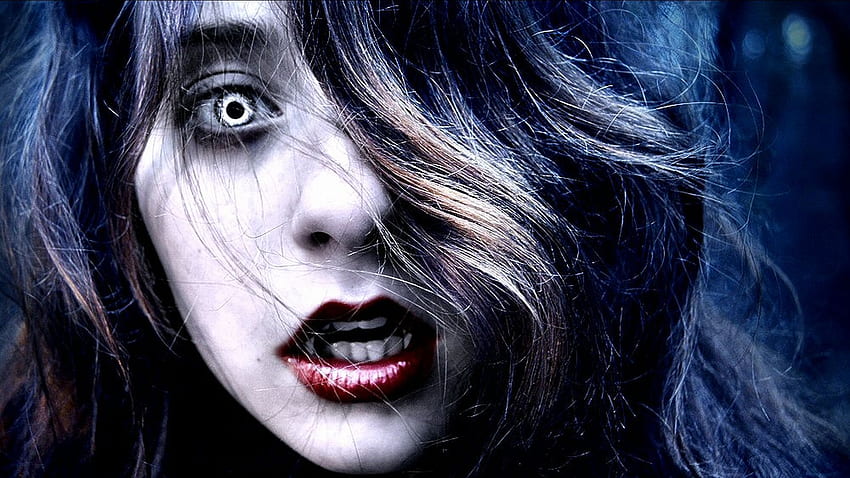 Fantasy Dark Horror Vampire Girl Wide Epic, Horror Women HD wallpaper