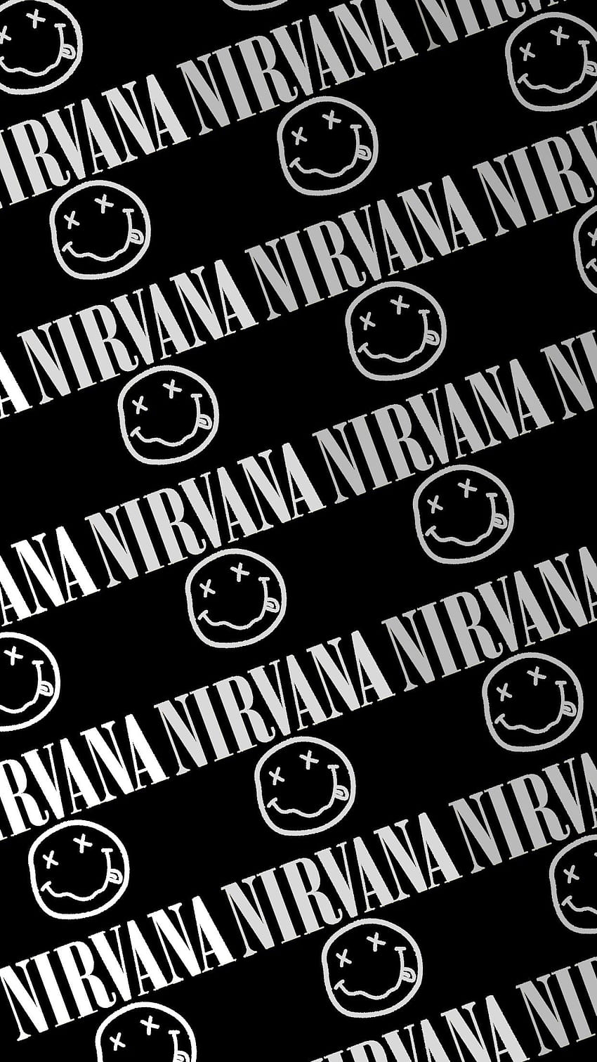 Nirvana Smiley For Mobile. Version 2. Nirvana , Nirvana, Rock band posters, Nirvana Aesthetic HD phone wallpaper