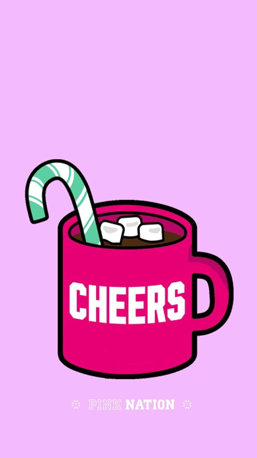 Pink nation Victoria's Secret VS pink coffee Christmas HD phone wallpaper