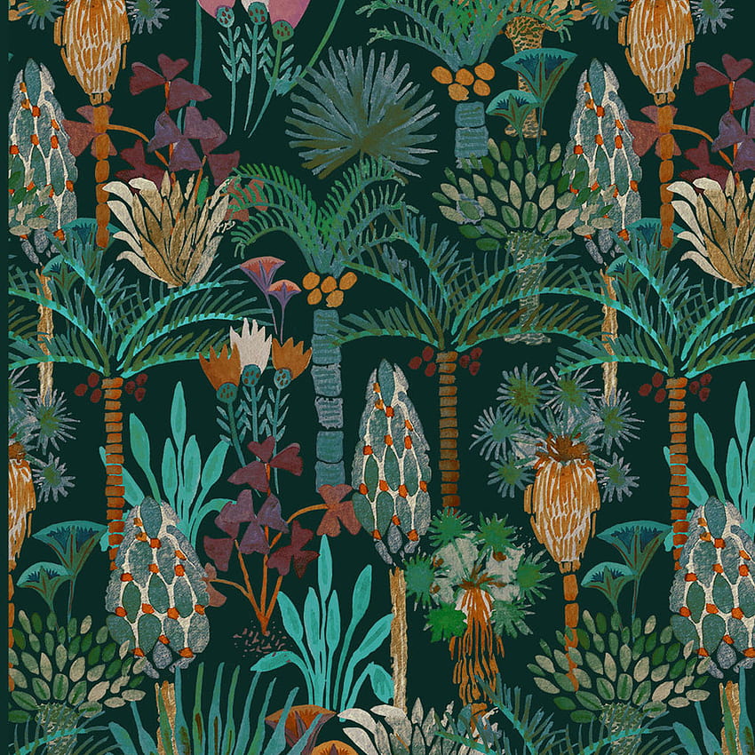 Phoenix in Jungle by Justina Blakeney®, Jungle Green HD phone wallpaper ...