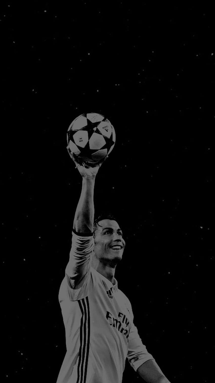 Cristiano Ronaldo. Cristiano ronaldo, Cristiano ronaldo, Ronaldo, CR7 czarno-biały Tapeta na telefon HD