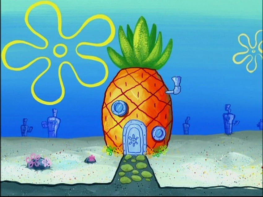 Ananas. Rysunki Spongeboba, Malowanie Spongeboba, Dom Spongeboba Tapeta HD