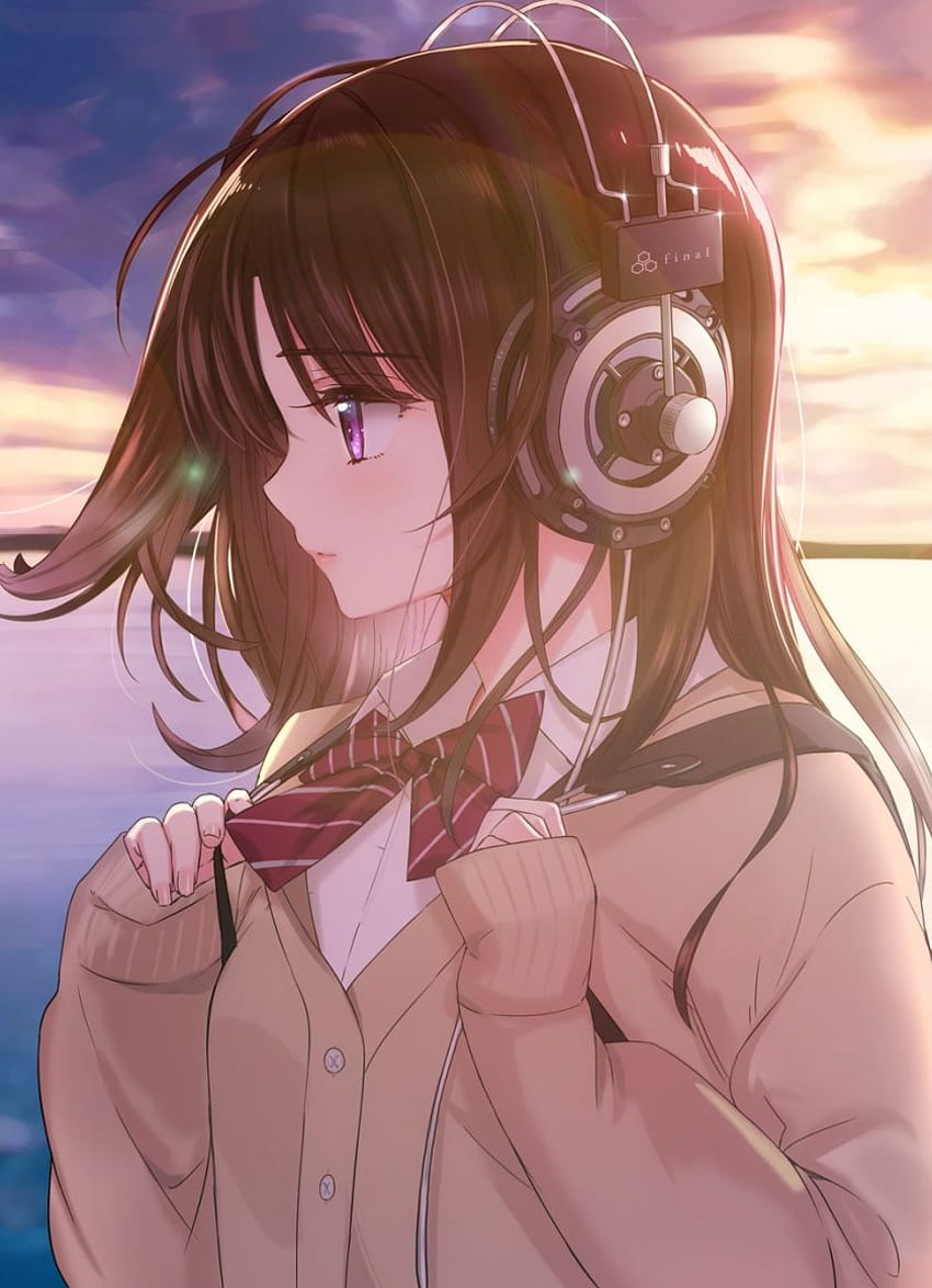Cool Anime Guy with Headphones