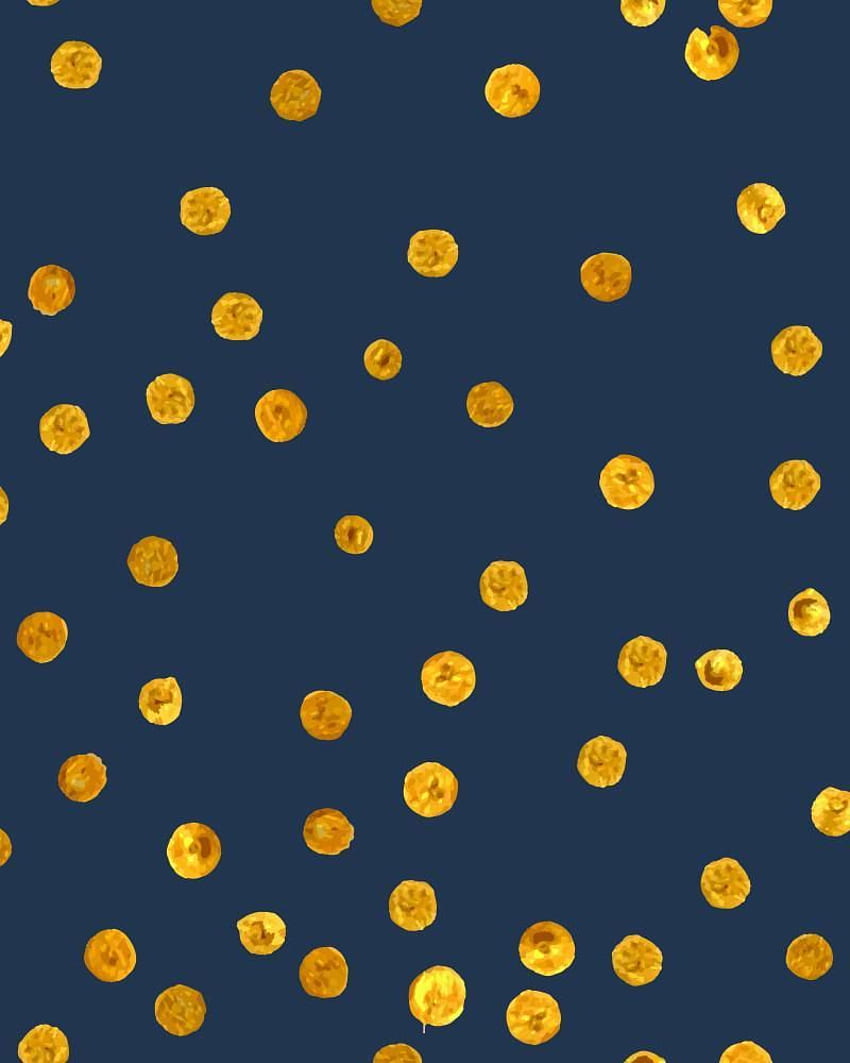 Navy + Gold Dots . Polka dots , Dots , Navy HD phone wallpaper