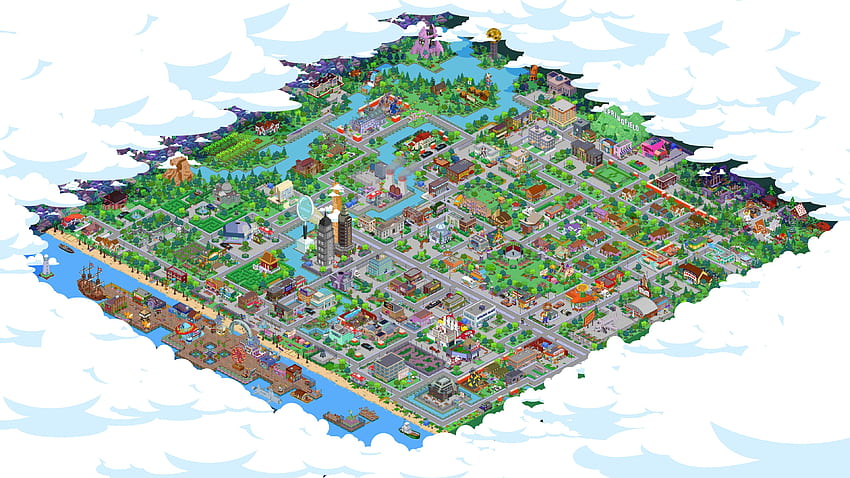 Springfield The Simpsons HD wallpaper