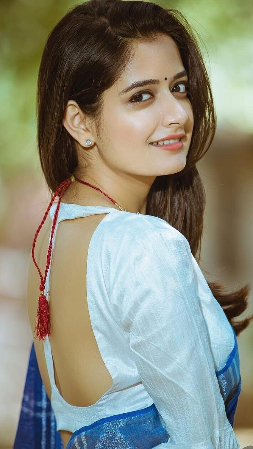 Ashika Ranganath, aktris kannada, kecantikan saree, cantik wallpaper ponsel HD