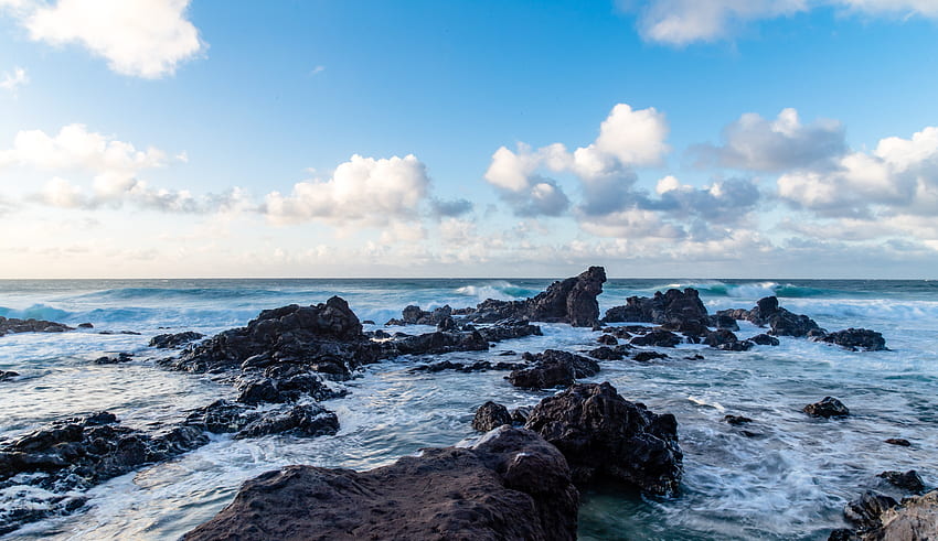 Natureza, Pedras, Mar, Costa, Banco, Surf papel de parede HD
