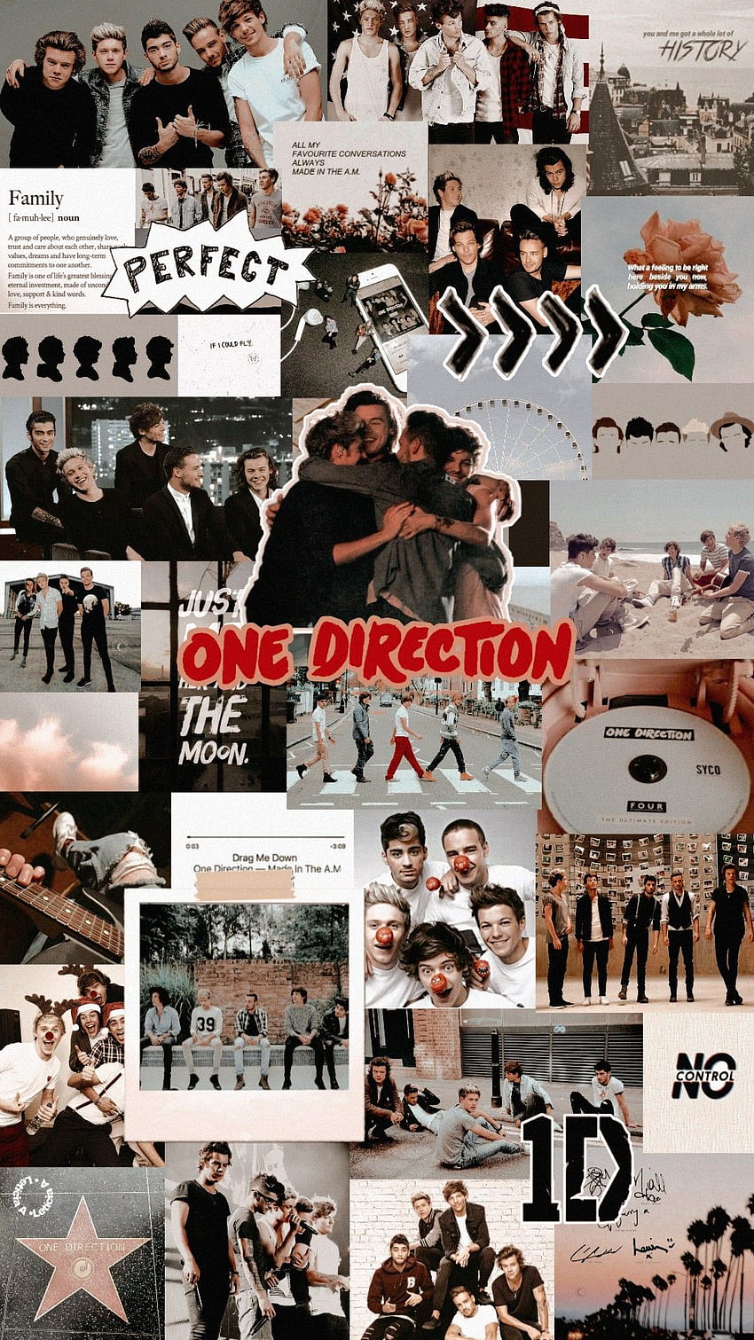 One Direction. One direction , One direction collage, One direction lockscreen, History Collage HD phone wallpaper