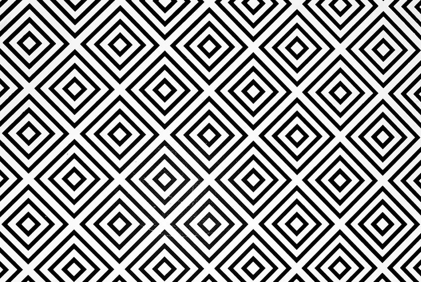 Pattern, Texture, Textures, Minimalism, Bw, Chb, Squares, Rhombuses, Diamonds HD wallpaper