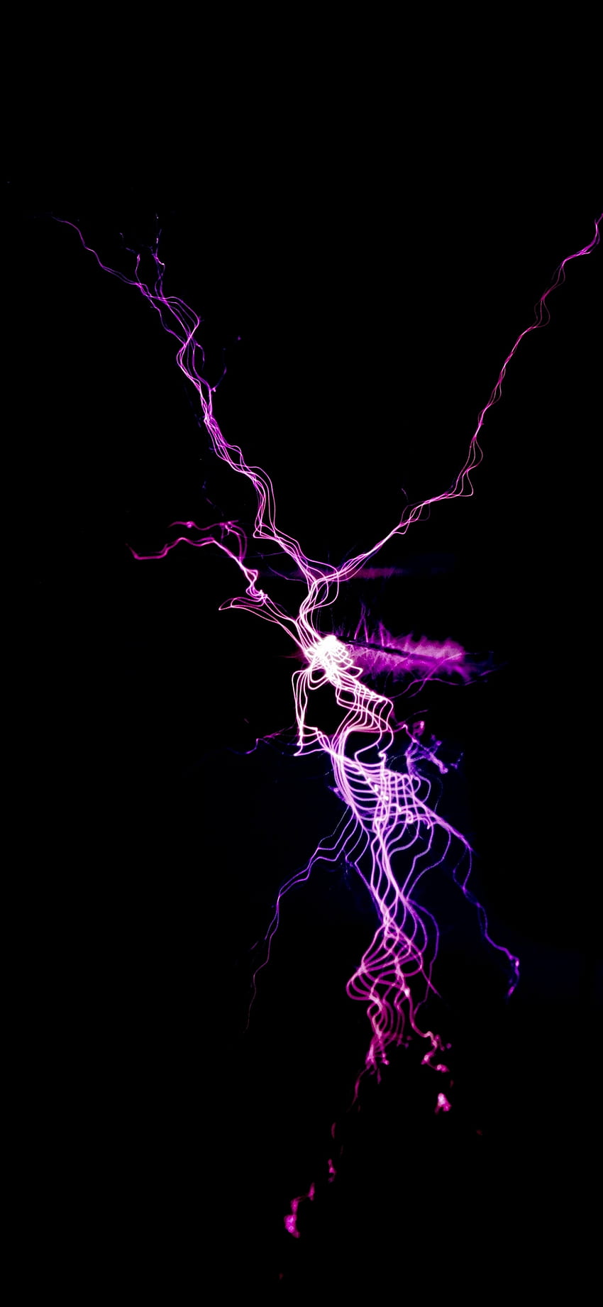 Pink Lightning (): Amoledbackground, 1080 X 2340 Lightning HD phone wallpaper