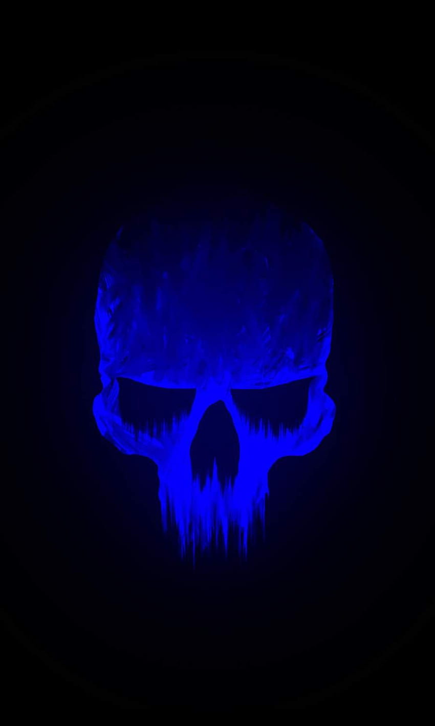 Blue Skull iPhone . Skull , Blue skulls, Hype, Cool Blue Skull HD phone wallpaper