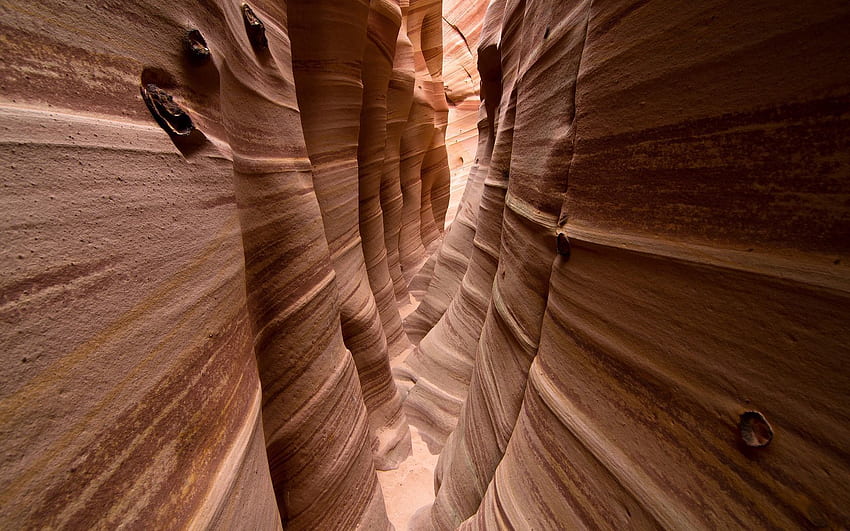 Nature, Canyon, Sand, Lines, Passage HD wallpaper