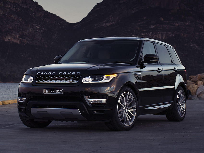 línea cruzada: Range Rover Sport negro fondo de pantalla