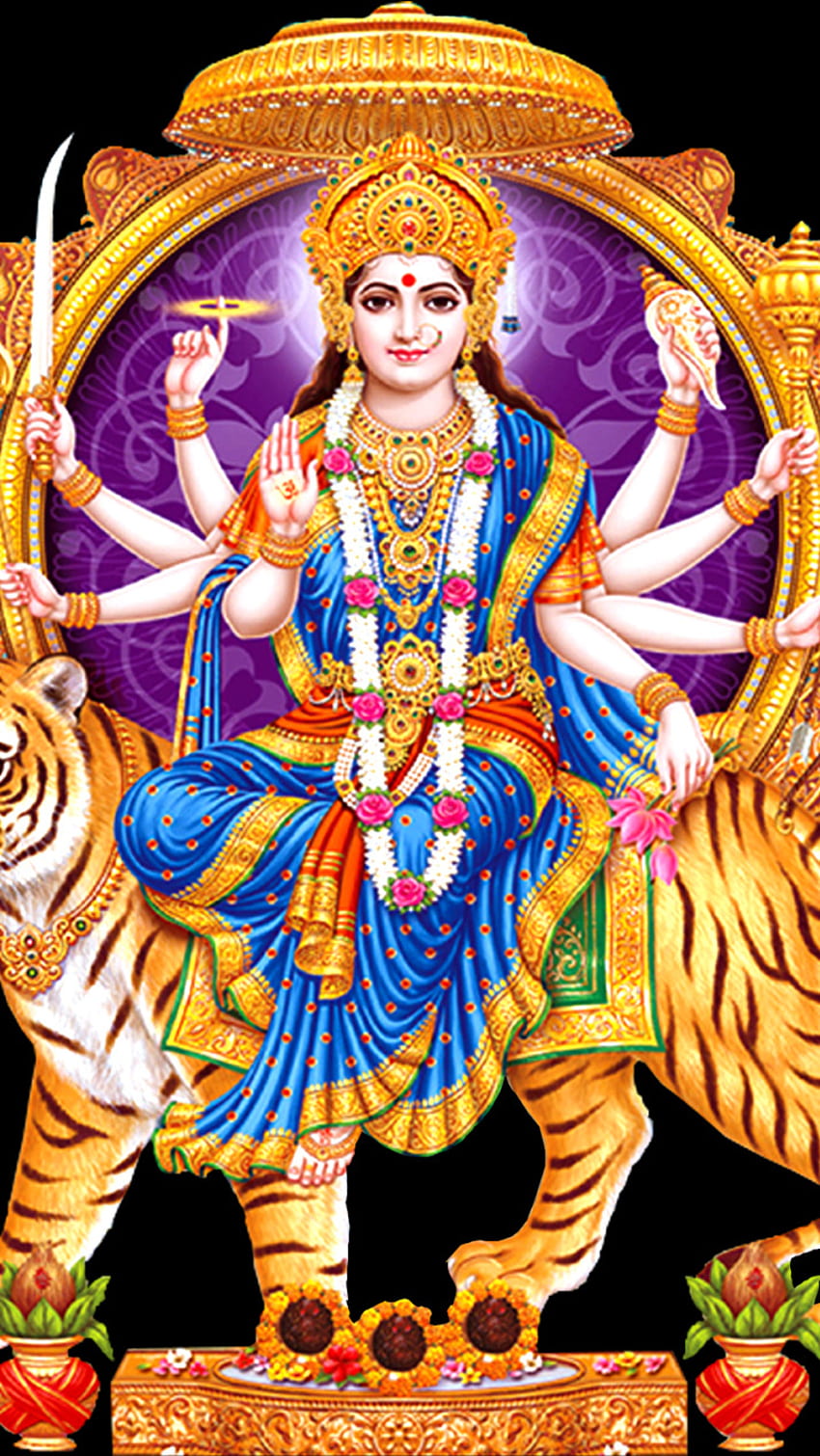 Durga Maa, Sherowali, Durga Mata HD-Handy-Hintergrundbild