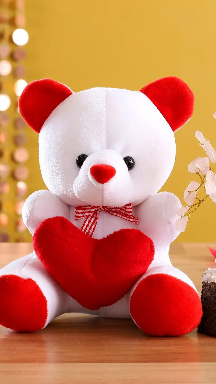ตุ๊กตาหมีสวย สวยงาม พื้นหลัง ความรัก วอลล์เปเปอร์โทรศัพท์ HD