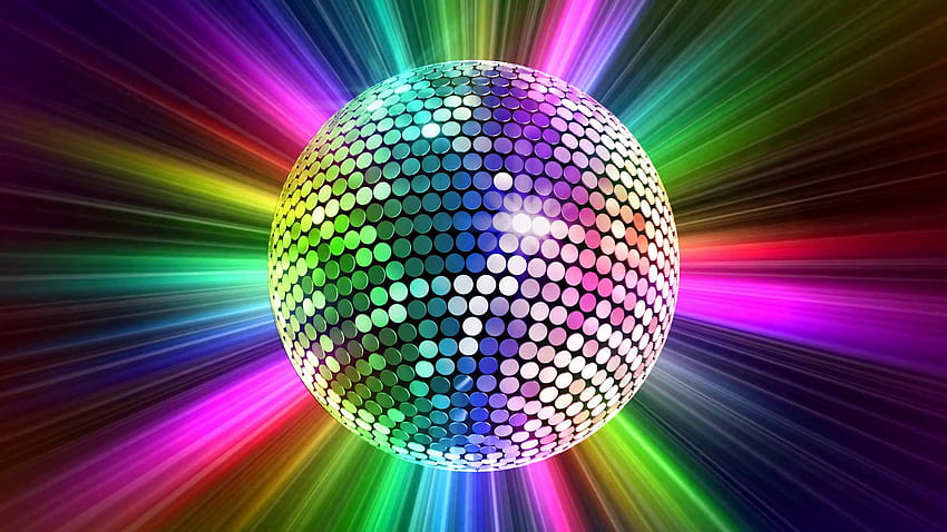 Disco Ball - Colorful Disco Ball Png - - HD wallpaper