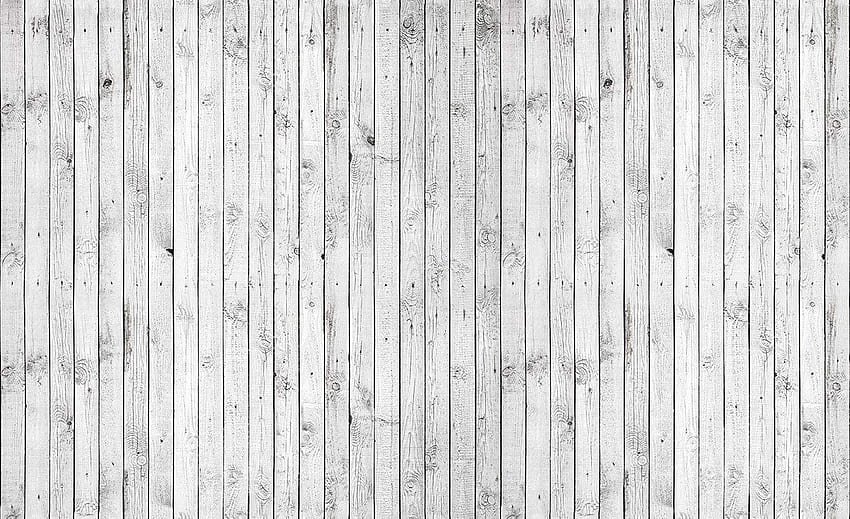 Texture murale de planches de bois blanc, texture de bois gris Fond d'écran HD