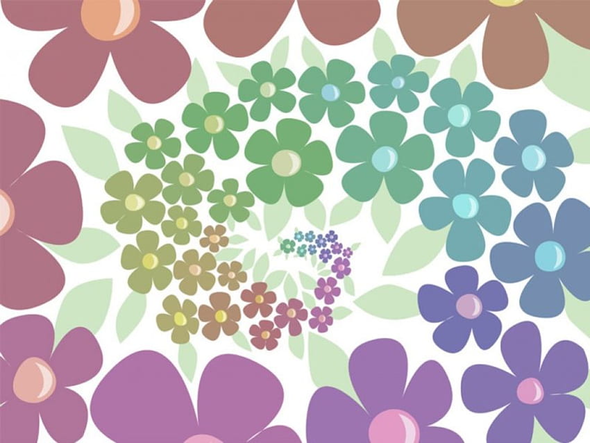 Spiralvektor, Blumen, Spirale HD-Hintergrundbild
