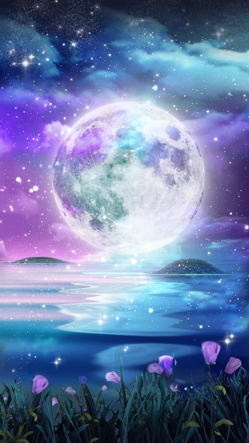 Beautiful nature . .uk, Cute Moon Galaxy HD phone wallpaper | Pxfuel