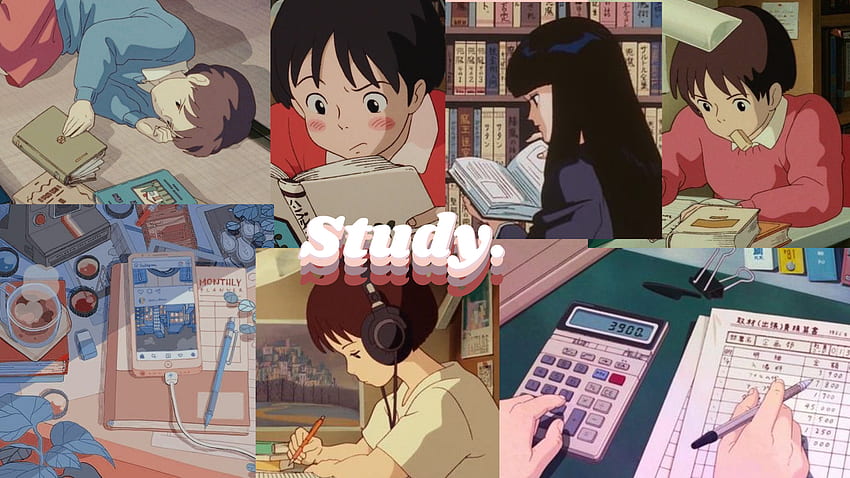 HD anime studying - book wallpapers | Peakpx
