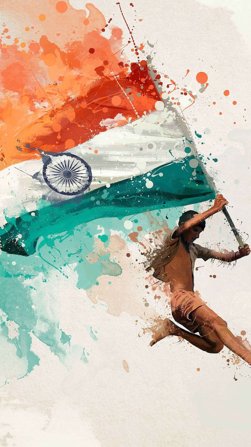 Das Leben ist eine Reise. Indien-Flagge, indische Flagge, Nationalflagge Indien, indischer Stil HD-Handy-Hintergrundbild