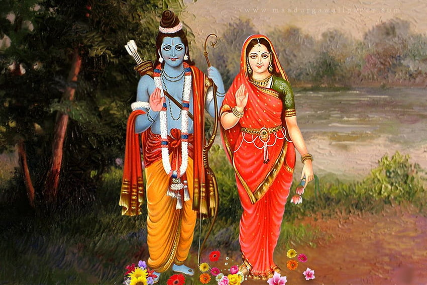 Deus Ram - Ravana Rama e Sita - - - Dica, Ram Ji papel de parede HD