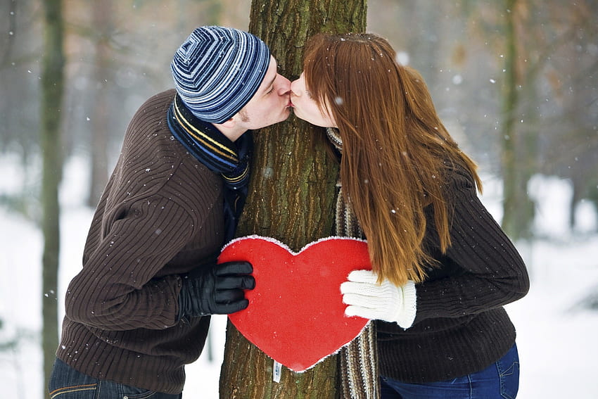 öpücük, kış, grafi, romantizm, sevgililer günü, kar taneleri, aşk, kar, çift, romantik, kalp, sevgililer günü HD duvar kağıdı