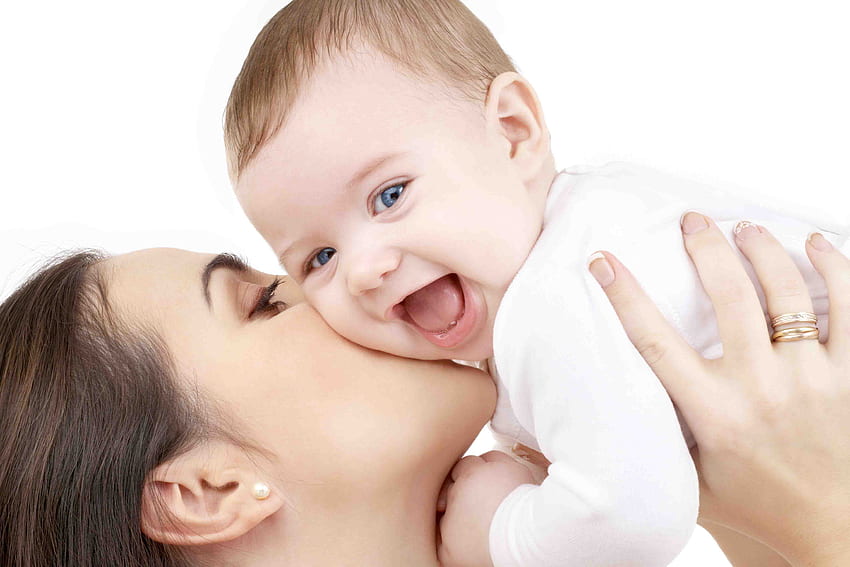 Baby Boy - Mutter und süßes Baby - HD-Hintergrundbild