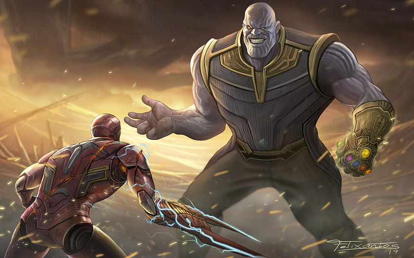 Thanos Vs Iron Man Avengers Endgame Resolution HD wallpaper | Pxfuel