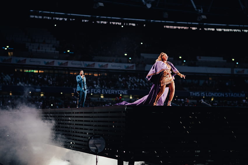 Diseño de escenario de la gira 'On The Run II' de Beyoncé y Jay Z, Beyonce y Jay-Z fondo de pantalla