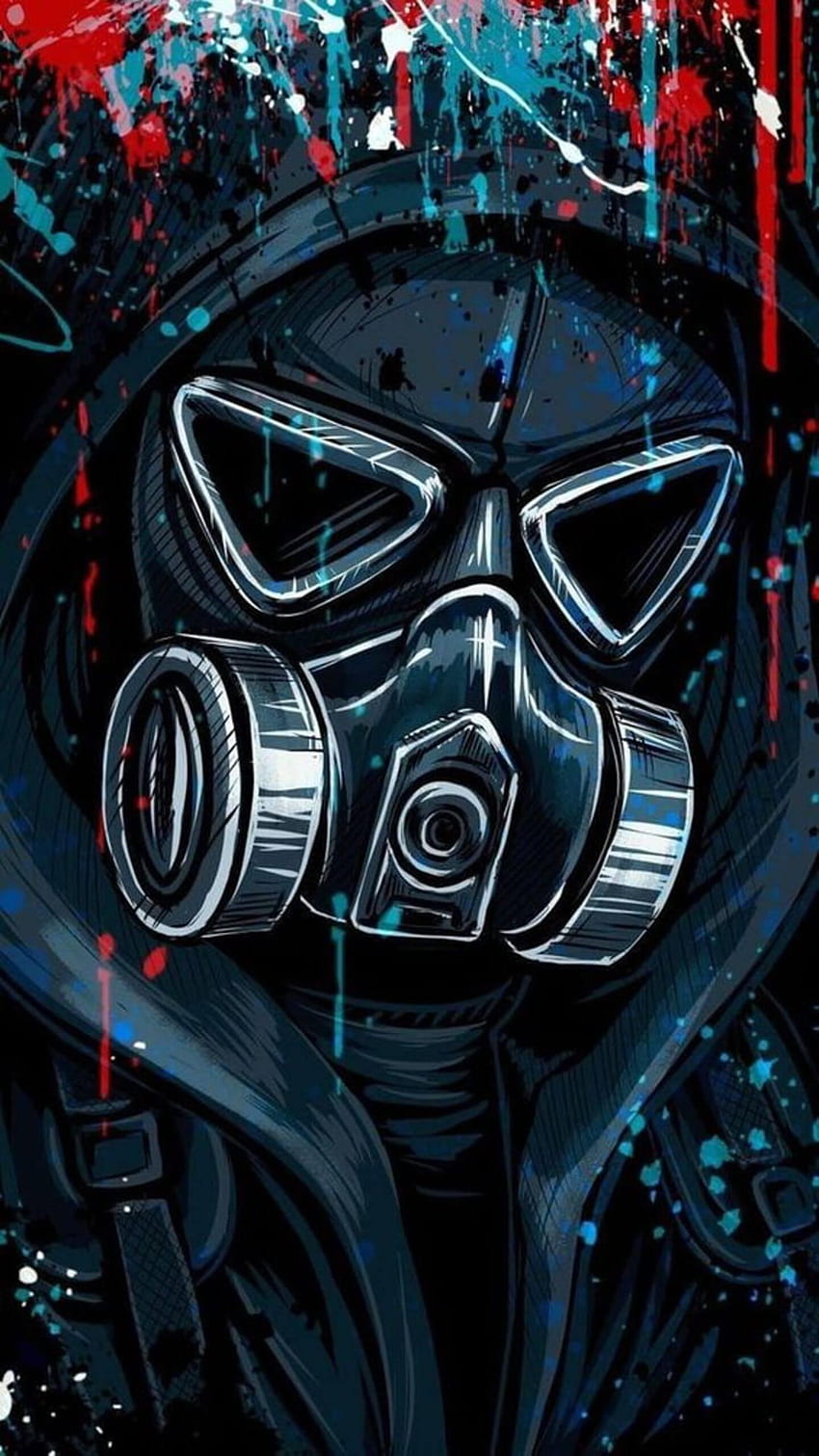 LED Gas Mask for Android HD phone wallpaper