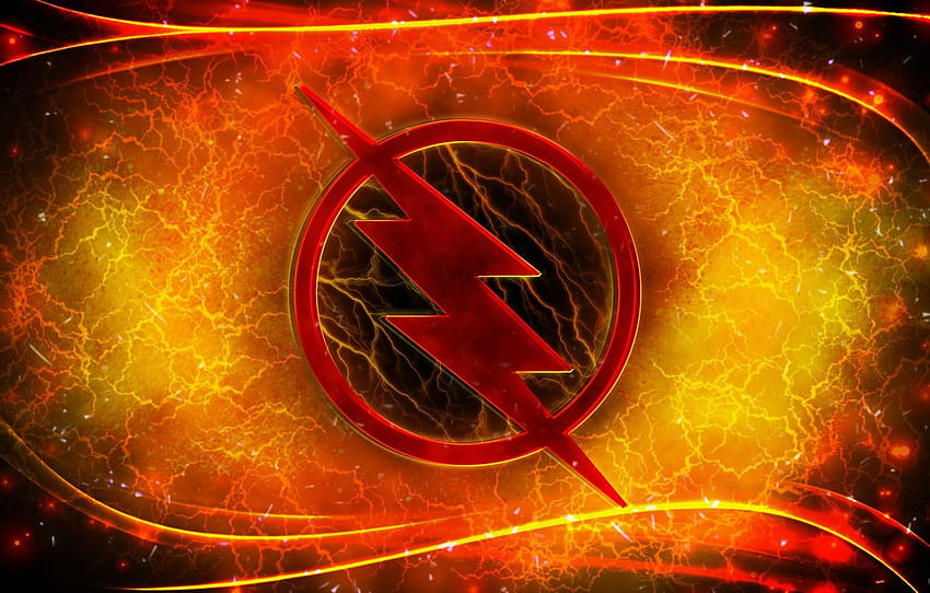Logo, Lightning, Comics, Reverse Flash - Lightning The Flash Symbol, Reverse Flash New 52 HD wallpaper